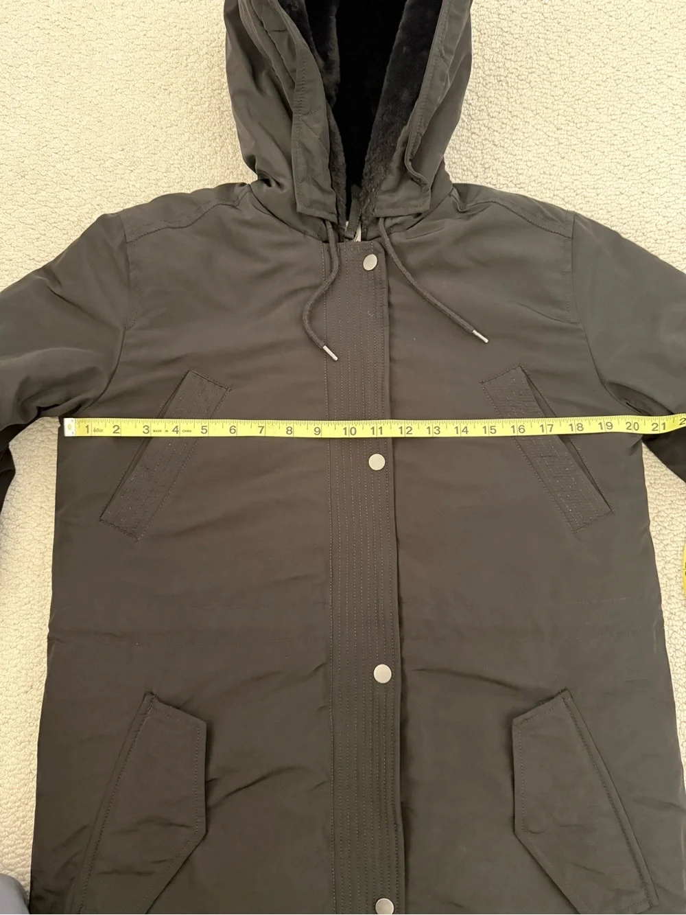 GAP Black Long Hooded Winter Parka